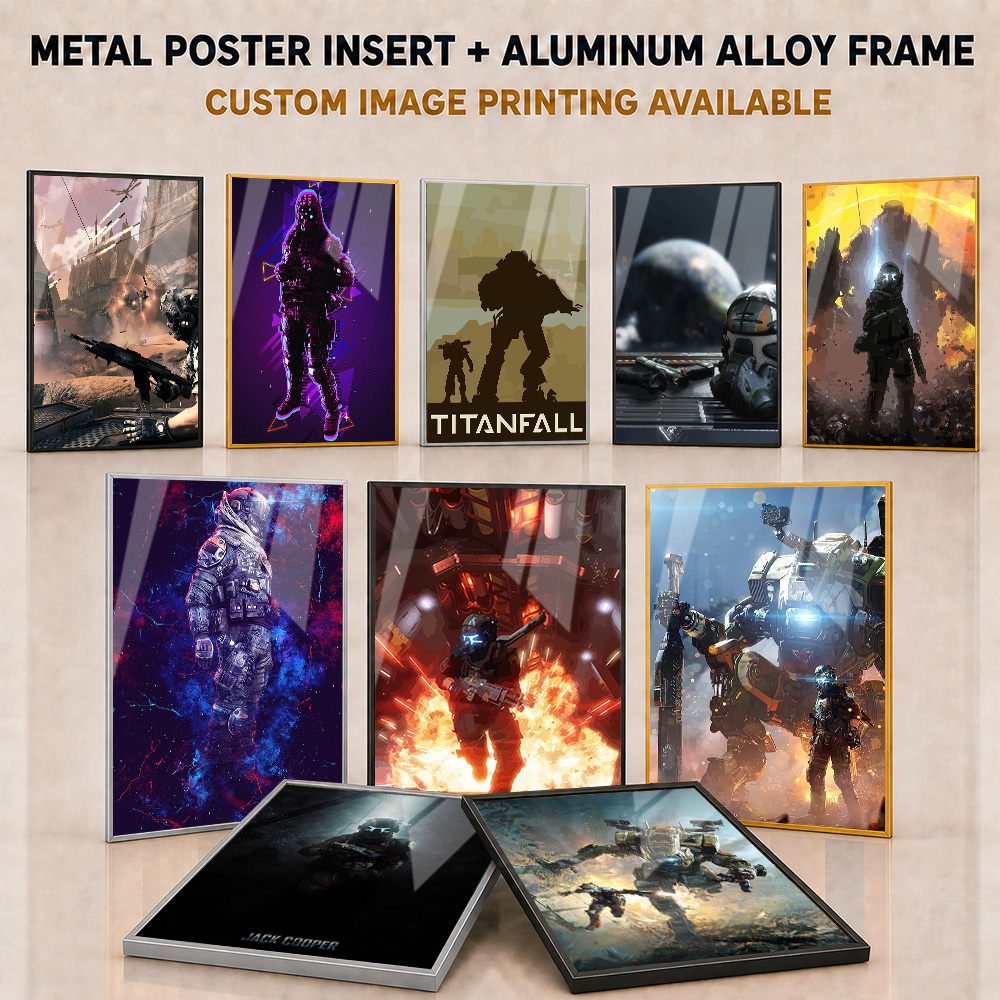 Video Gaming & Esports Usd Acc - Titanfall Framed Aluminum Metal Posters Customized