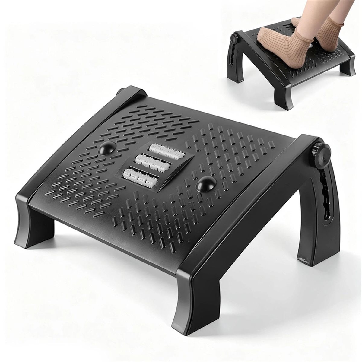 Footrest Under Desk - newA10R Ergonomic Adjustable Under Desk Foot