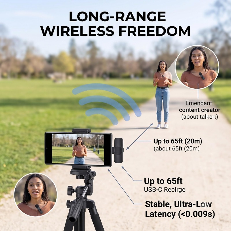 Wireless Lavalier Microphone M - Video Gaming & Esports Usd Acc recension och pris