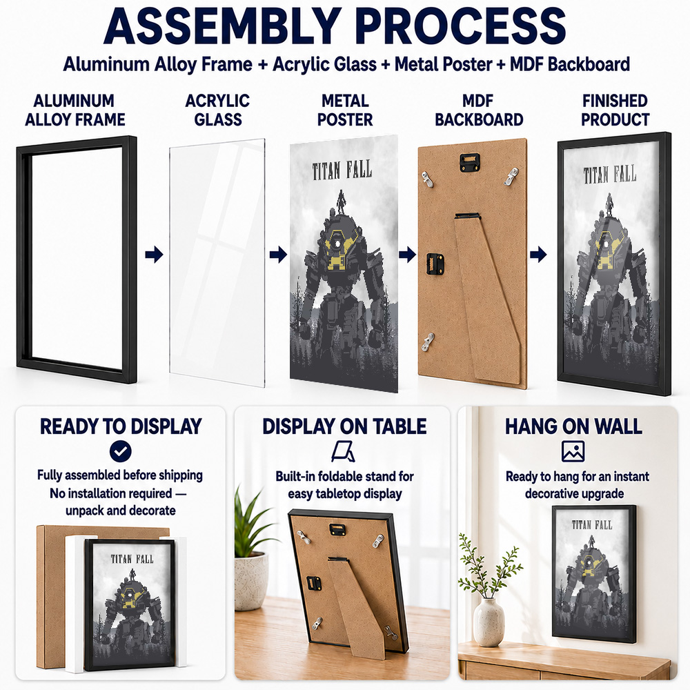 Titanfall Framed Aluminum Meta - Video Gaming & Esports Usd Acc recension och pris