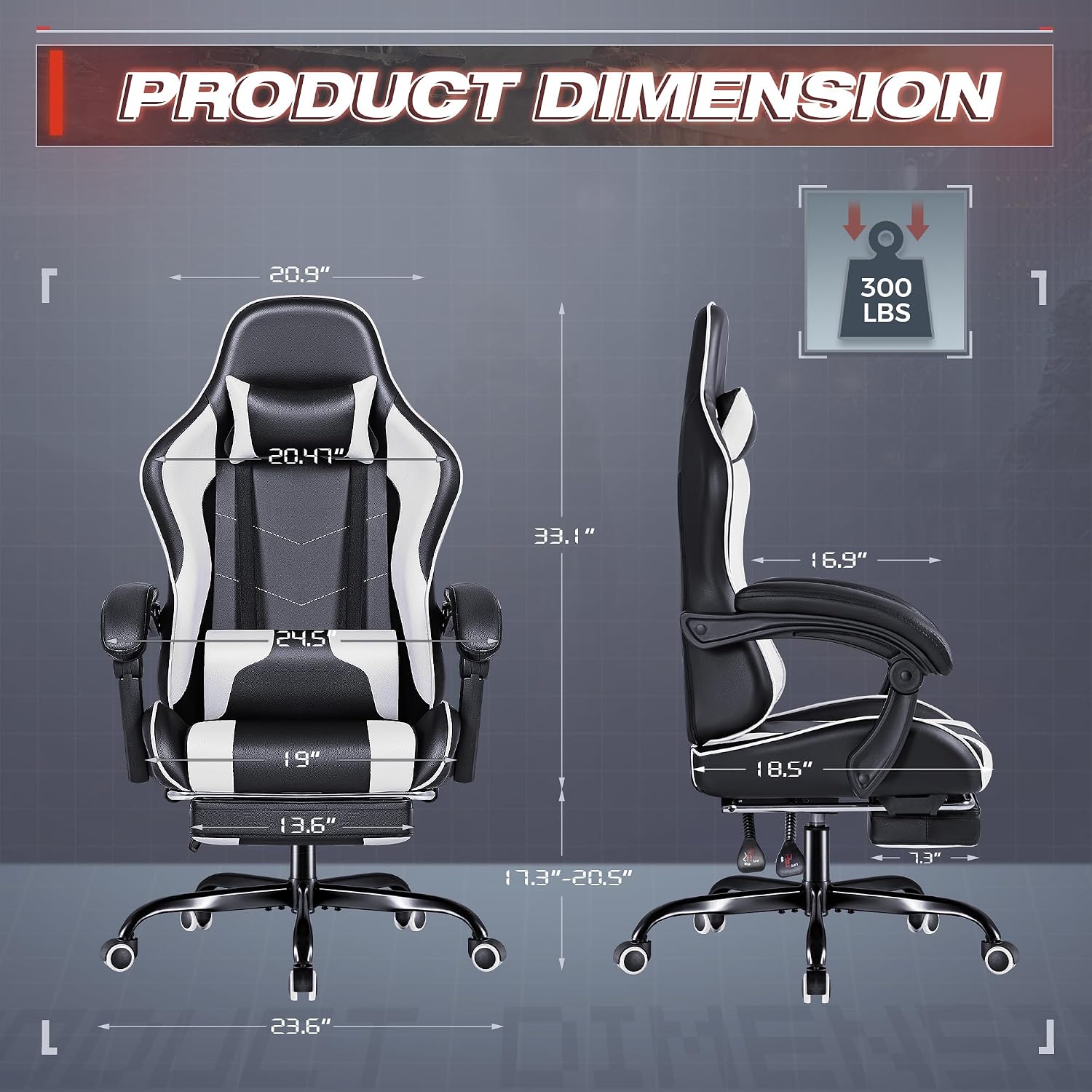 Furmax Gaming Chair, Video Gam - Video Gaming & Esports Usd Acc recension och pris